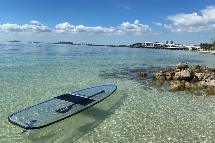 a body of water next to the ocean